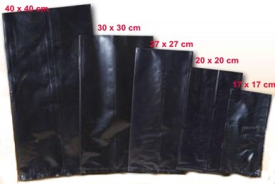 Imagen 4 de 4 de 1 Kg De Bolsas Para Vivero De 27 X 27 52 Piezas Por Kilo