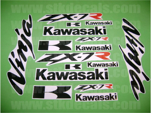 Kit De Calcomanias Para Moto Kawasaki Ninja Zx7r