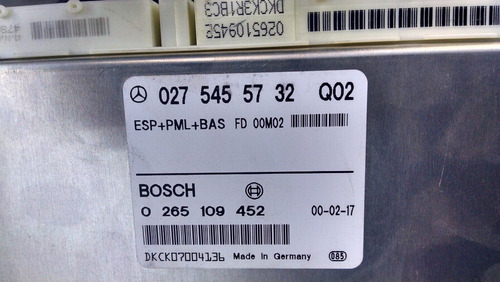 Ecu Ecm Modulo Abs Compu 027 545 57 32 Mercedes E320 E430 (Usado)