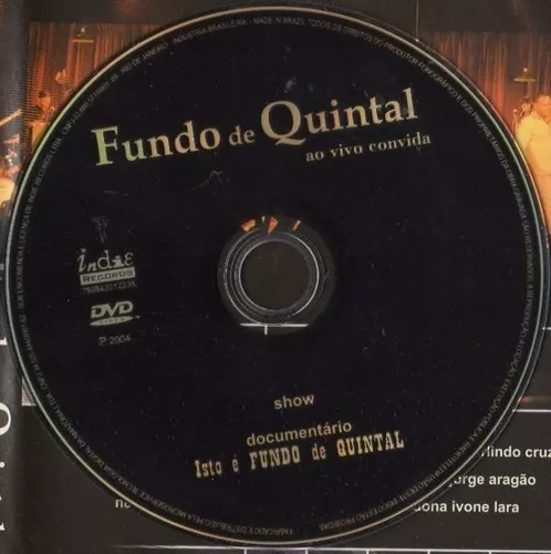 Dvd Fundo De Quintal Ao Vivo Convida