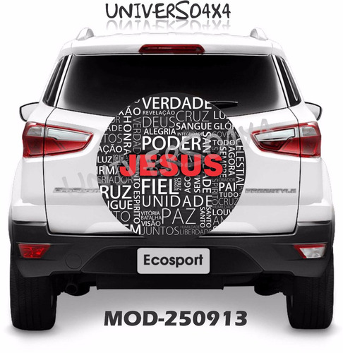 Imagem 3 de 6 de Capa Estepe Ecosport Novaeco Crossfox Jesus Deus Fé M-250913