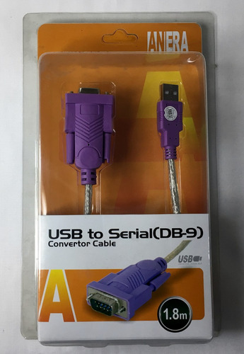 Cable Convertidor Usb Macho A Serial Db-9 Rs-232 Hembra