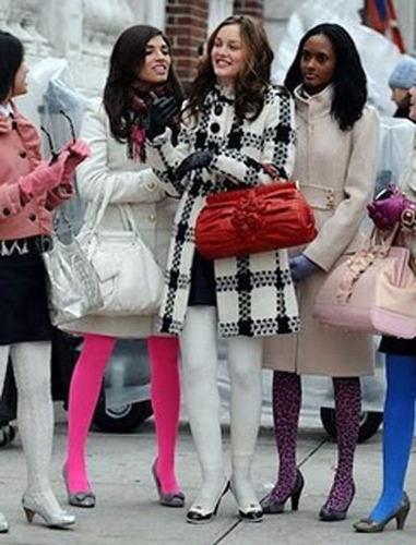 Imagen 5 de 8 de Pantimedias De Colores Gruesas Opacas Moda Japonesa Fashio*n