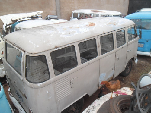 Kombi Vw Van Corujinha 1970 Funcionando Lisa De Lata P/ Rest