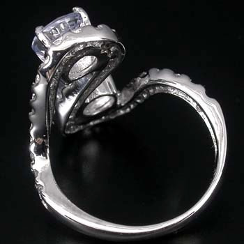 Anillo De Plata Y Platino, Tanzanita Y Zafiros