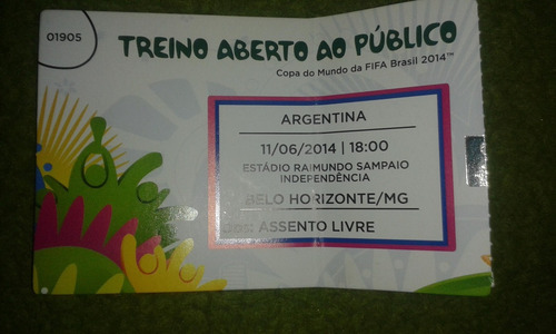 Ingresso Treino Argentina Copa 2014