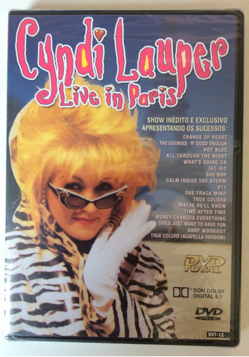 Dvd Cyndi Lauper Live In Paris Novo Lacrado