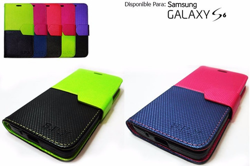 Estuche Forro Tipo Agenda Spx Para Samsung Galaxy S6