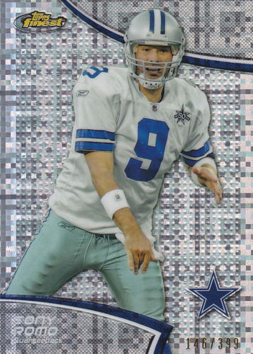 2011 Topps Finest Xfractor Tony Romo /399 Qb Cowboys