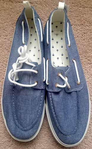 Gap Topsider Zapatillas De Tela Jean 100% Original