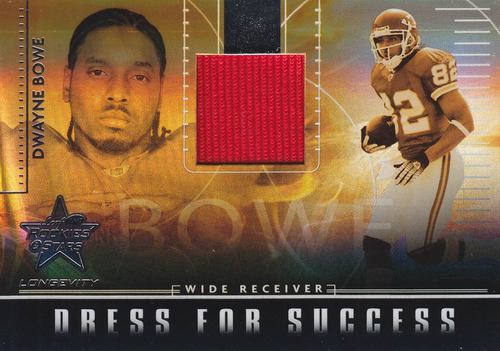 2007 Rs Dfs Long Rookie Jersey Dwayne Bowe 77/100 Wr Chiefs