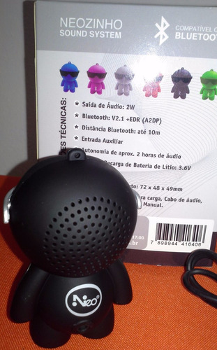 Mini Speaker Bluetooth - Boneco Oferta