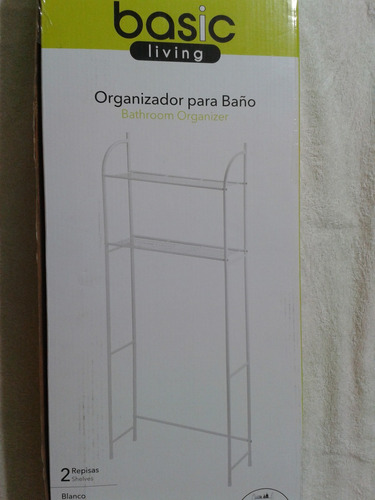 Organizador De Baño Estante Blanco Basic Livin Sobre Wc!!