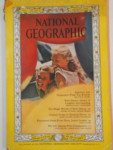 Revista National Geographic - Agosto De 1963