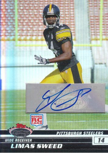 2008 Sc Rookie Holofoil Autografo Limas Sweed 6/50 Steelers