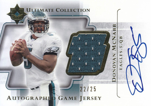 2004 Ud Ultimate Jersey Autografo Donovan Mcnabb Eagles /25