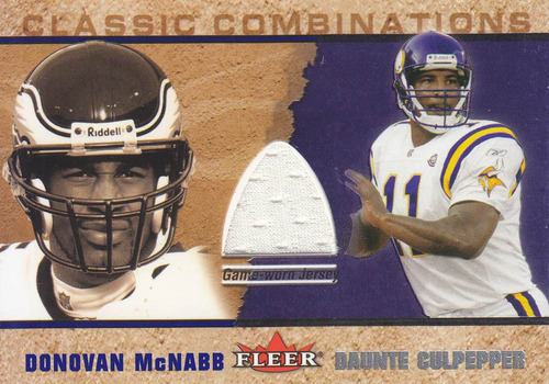 2002 Fleer Traditions Combination Jersey D Mcnabb Culpepper