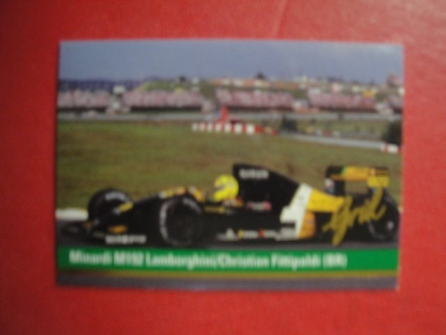 Figuritas Grid Formula 1 Año 1992 Minardi M192 Nº22