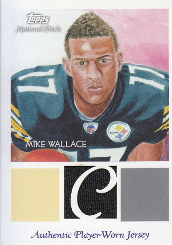2009 Topps Chicle Relics Rookie Mike Wallace Wr Steelers