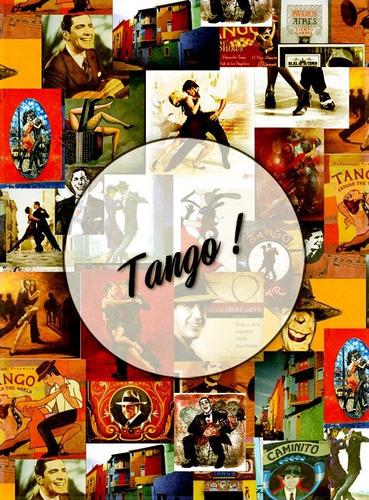 Tango ! Lámina Decoupage Autoadhesiva 30 X 42 Cm