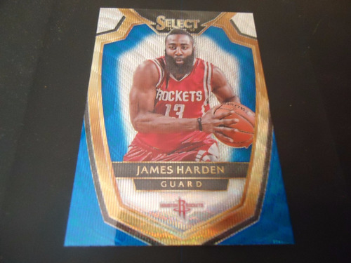 2014-15 Panini Select #131 James Harden Blue Silver Prizm