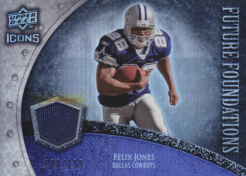 2008 Ud Icons Future Rookie Jersey Felix Jones /199 Cowboys