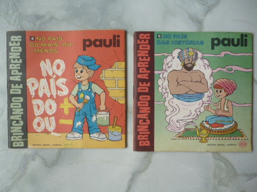 Brincando De Aprender Pauli 2 Livretos Promocionais Da Ebal