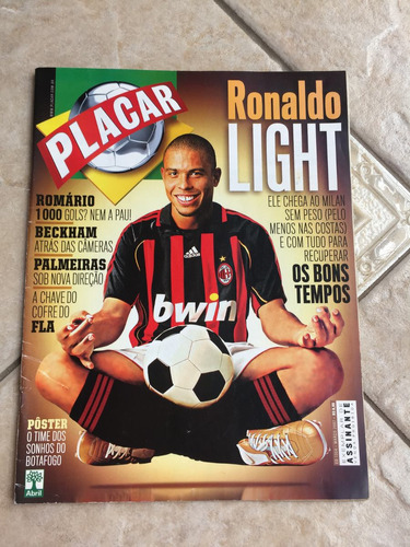 Revista Placar Ronaldo Fenômeno David Beckham J396