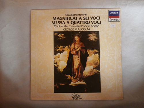 Lp Claudi Monteverdi - Missa A Quatro Vozes, Vinil De 1986