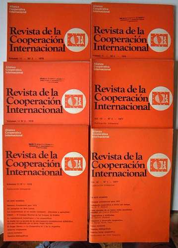 Revista De La Cooperacion Internacional, Lote De 6