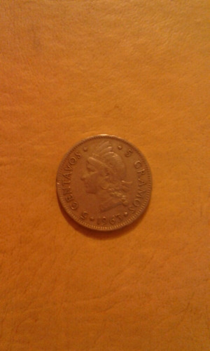 Moneda Republica Dominicana 5 Centavos Centenario 1963