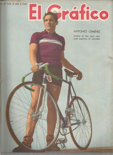 El Grafico / Nº 1627 / Año 1950 / Tapa Antonio Gimenez