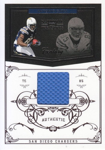 2010 Nt Century Material Jersey Antonio Gates 69/99 Chargers