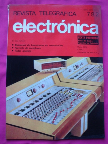 Revista Telegrafica Electronica N° 782 Marzo 1978