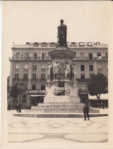 Lisboa Antigua Fotografia Estatua De Camoens Portugal