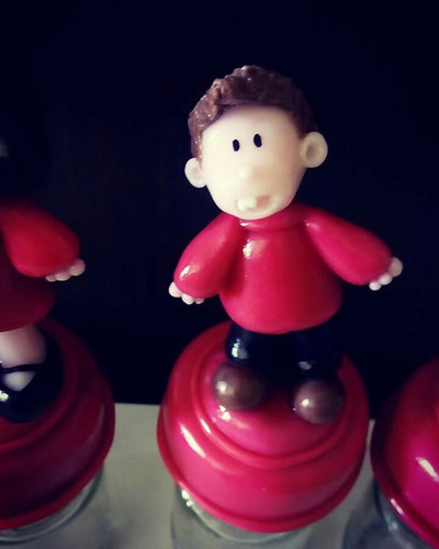 Personajes Mafalda En Porcelana Fría Frasco!!