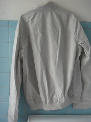 Chamarra Perry Ellis Color Gris Claro Super Padre Talla L