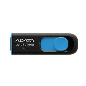 Adata Dashdrive Uv128 Series 16 Gb Usb 3.0 Flash Drive, Negr