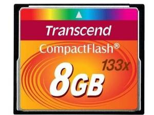 Transcend 8gb Tarjeta De Memoria Compactflash 133x (ts8gcf13