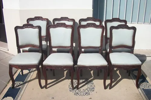 comprar 8 Sillas Luis Xv Frances En Roble Antiguas $120.000 C\u002Fu