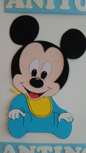 Cartel De  Mickey  En Goma Eva