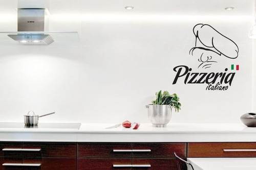 Adesivo Pizzaria Italiana - Mudo Minha Casa