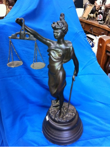 Estatua Da Justiça Em Peti Bronze