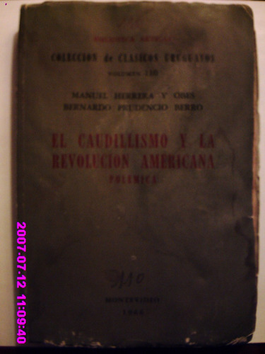  El Caudillismo Y La Revolución Americana