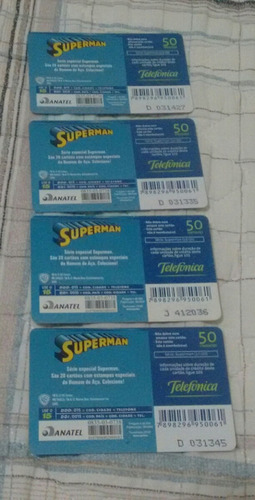 Cartão Telefônico Serie Superman (Usado)