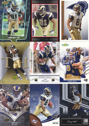 Lote 36 Tarjetas Diferentes Torry Holt Wr St. Louis Rams