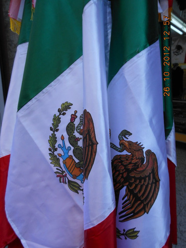 Bandera De Mexico Y Del Mundo Varios Paises .90x1.50 Mts