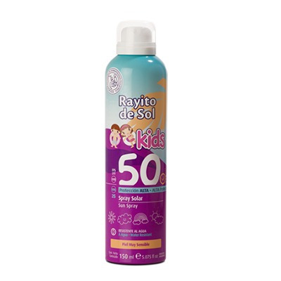 Spray Protector Solar Kids Alto Rayito De Sol F50 150 Ml