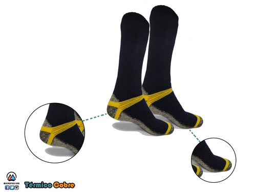 Calcetin Térmico Con Fibras De Cobre Trekking Outdoor Snow