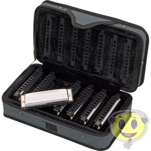 Kit De 7 Gaita Blues Stagg Harmonica Bjh-b20 Set1 - Kadu Som